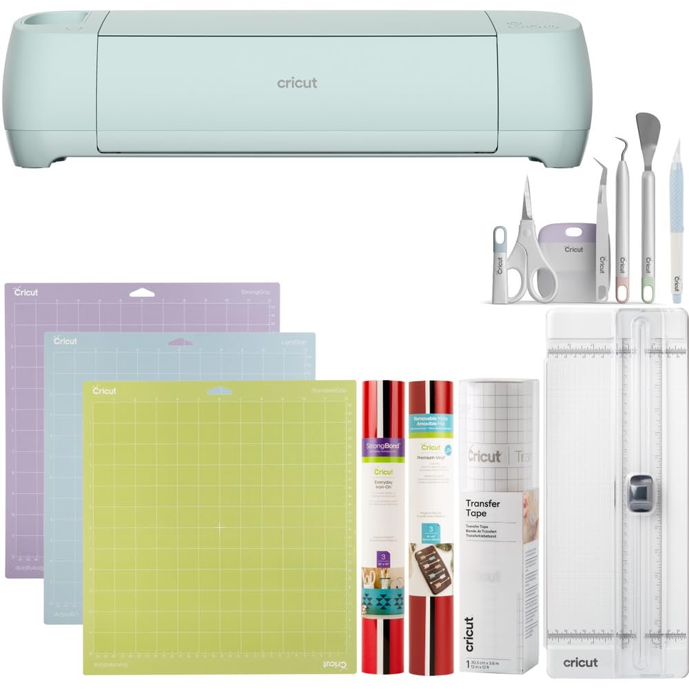 Cricut Explore 3 & Essentials Bundle – Seafoam