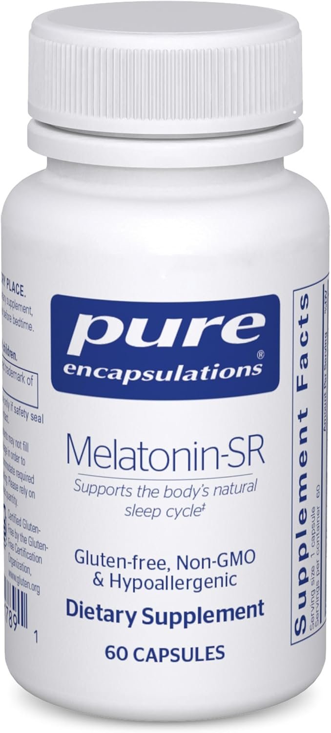 Pure Encapsulations Melatonin-SR – Extended Release Melatonin – Supports Restful Sleep* – Sleep Supplement – Gluten Free & Vegan – 60 Capsules