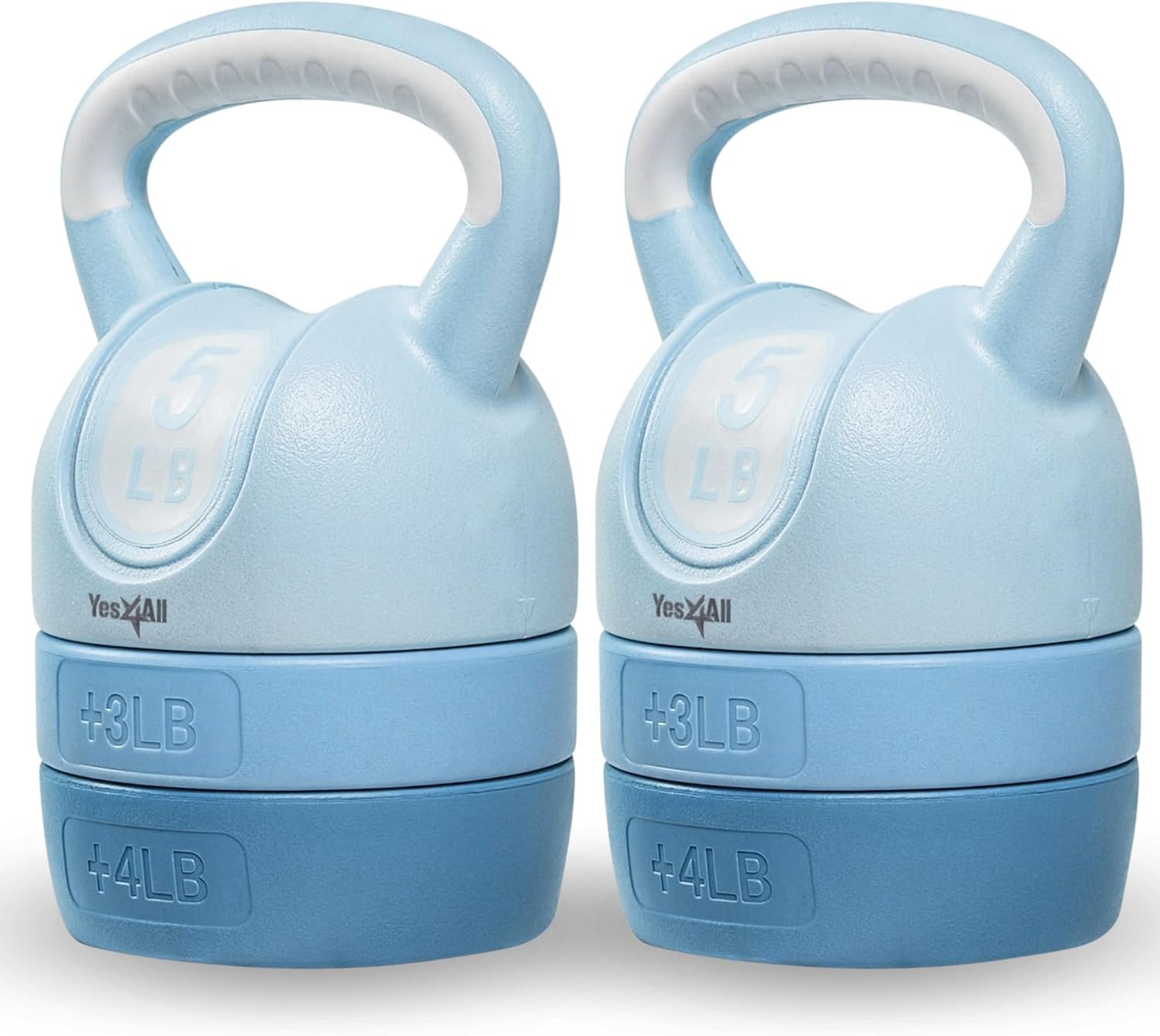 Yes4All Kettlebell Sets – Adjustable Kettlebell Set for Strength Training – Kettlebells Adjustable Weight for Versatile Workouts