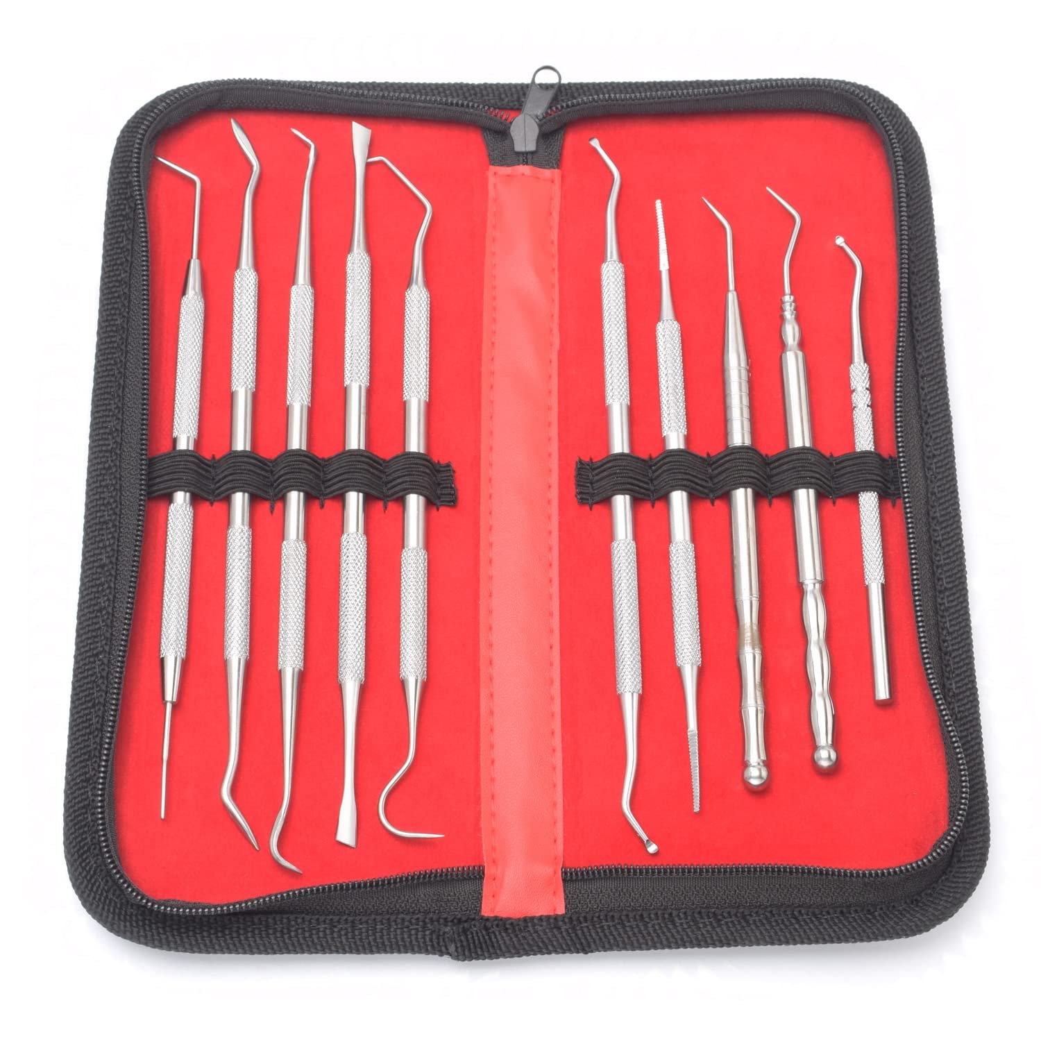 10 Pcs 3D Printer Removal Cleaning Tool Kit, Metal Picks Set with Different Tips (Black)