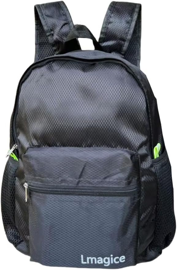 Foldable Backpack, Lightweight Travel Daypack(Black)