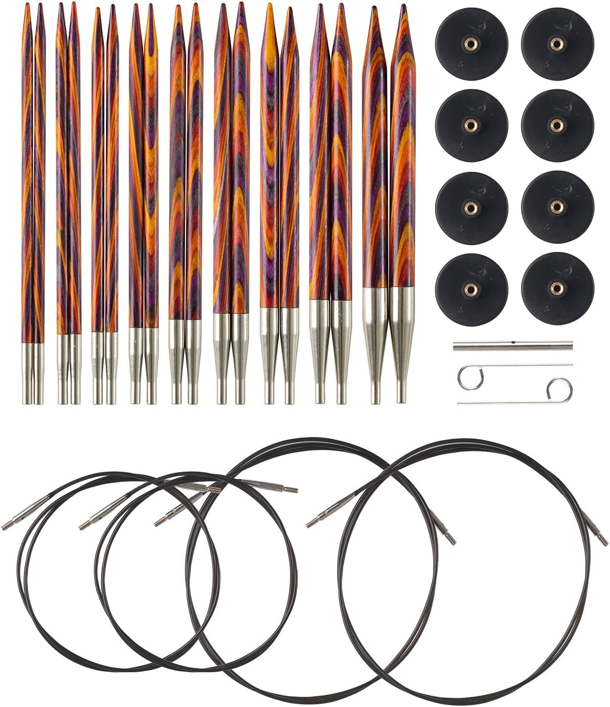 Knit Picks Options Wood Interchangeable Knitting Needle Set – US 4-11 (Radiant)