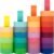30 Rolls Washi Masking Tape Set, 15mm Wide Colorful Rainbow, Decorative Writable Craft Tape for DIY Scrapbook Designs