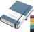 AHGXG Bullet Dotted Journal – 320 Numbered Pages Dot Grid Notebook A5 Thick Journal, 100gsm Thick Dotted Paper, Leather Hardcover,Inner Pocket, 5.75” × 8.38” – GrayBlue