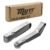 Mutt Tools 2pc Feeler Gauge Set – Premium Straight & Angled Feeler Gauges for Valves – Inch and Metric Measurement – Gap Tool for Automotive