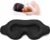 Sleep Eye Mask for Side Sleeper, Lash Extensions 3D Contoured Cup Sleeping Mask for Men Women, Travel Blackout Night Blindfold Eye Shade Cover with Adjustable Strap (Black-Side Sleeper)