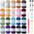 20 Pack 984 (yd) Chunky Chenille Yarn for Crocheting and Hand Knitting with Black Red White Green Yellow Rainbow Plush Velvet Yarn，Baby Blanket Yarn for Crocheting Soft Amigurumi Yarn C