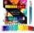 Acrylic Paint Set for Adults and Kids – 24 Pack of 12mL Paints with 3 Art Brushes, Non-Toxic Craft Paint for Easter Eggs, Ceramic Rock Paint – Art Supplies